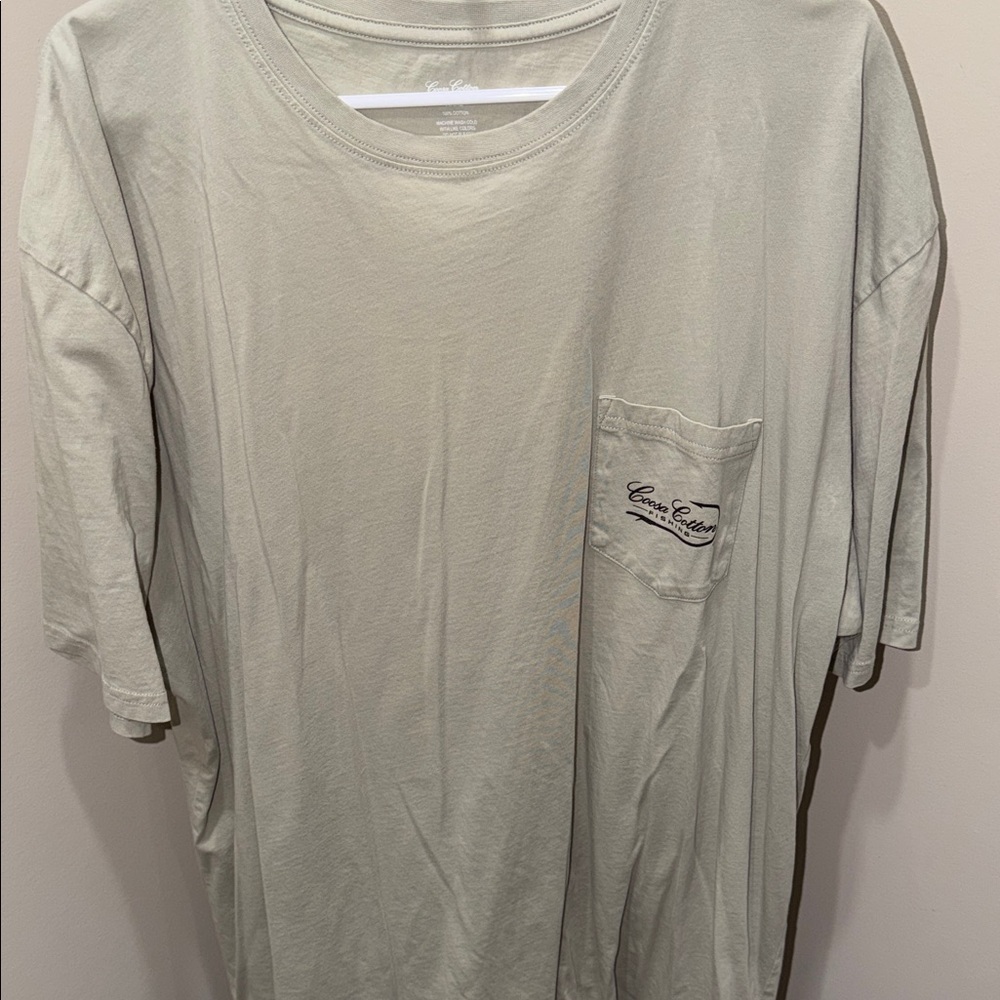 Men's Short Sleeve Tee in Light tan by Coosa Cotton